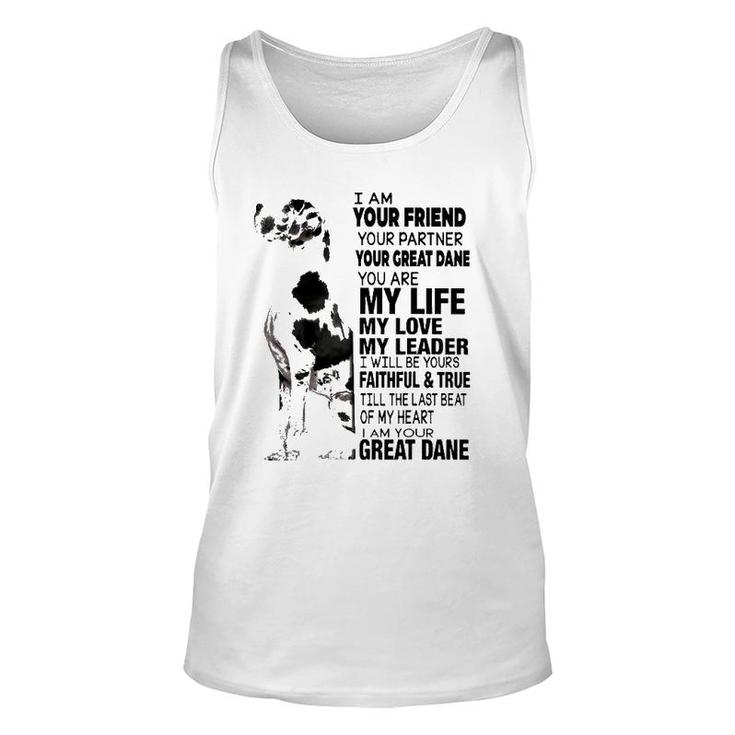 I Am Your Friend Your Partner Your Great Dane Unisex Tank Top
