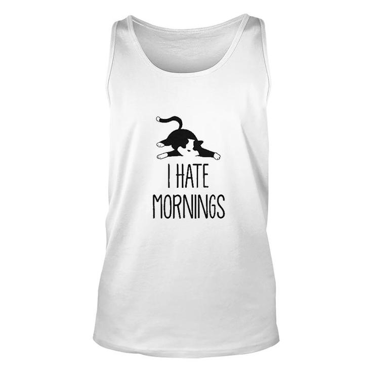 I Hate Mornings Lazy Funny Unisex Tank Top