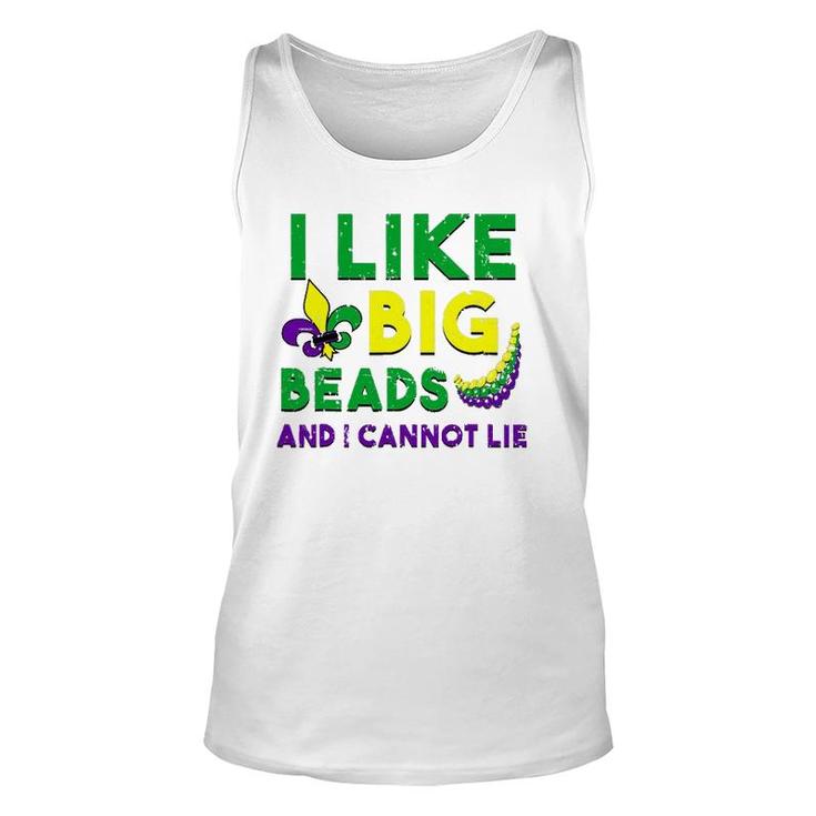 I Like Big Beads And I Cannot Lie T Mardi Gras Drinking Unisex Tank Top