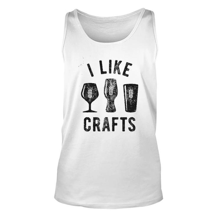 I Like Crafts Funny Beer Lovers Unisex Tank Top