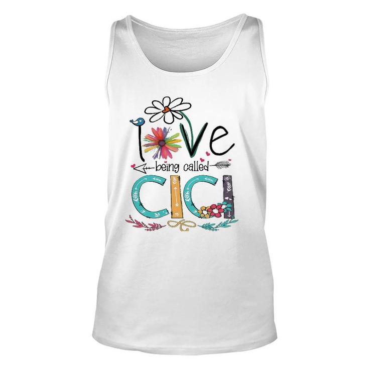 I Love Being Called Cici Sunflower Unisex Tank Top
