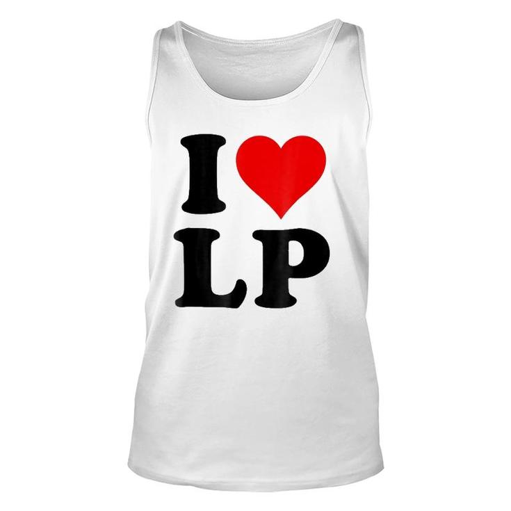 I Love Lp Heart Unisex Tank Top