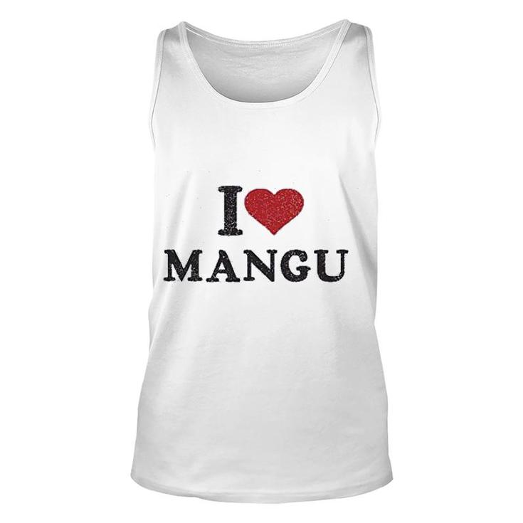 I Love Mangu Dominican Love Heart Unisex Tank Top