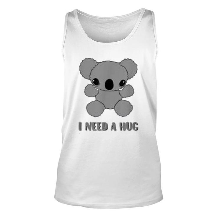 I Need A Hug  Cute Koala Bear Unisex Tank Top
