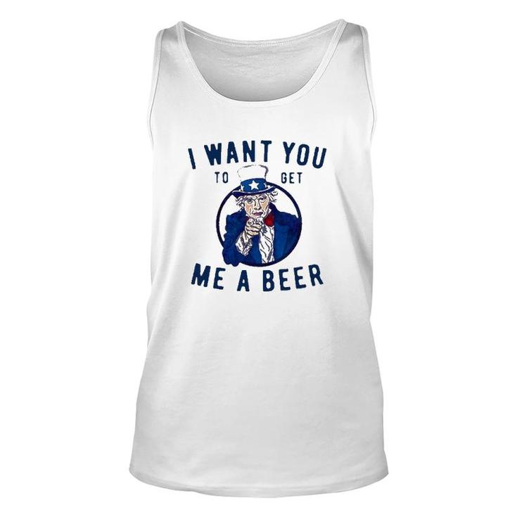 I Want You To Get Me A Beer Unisex Tank Top