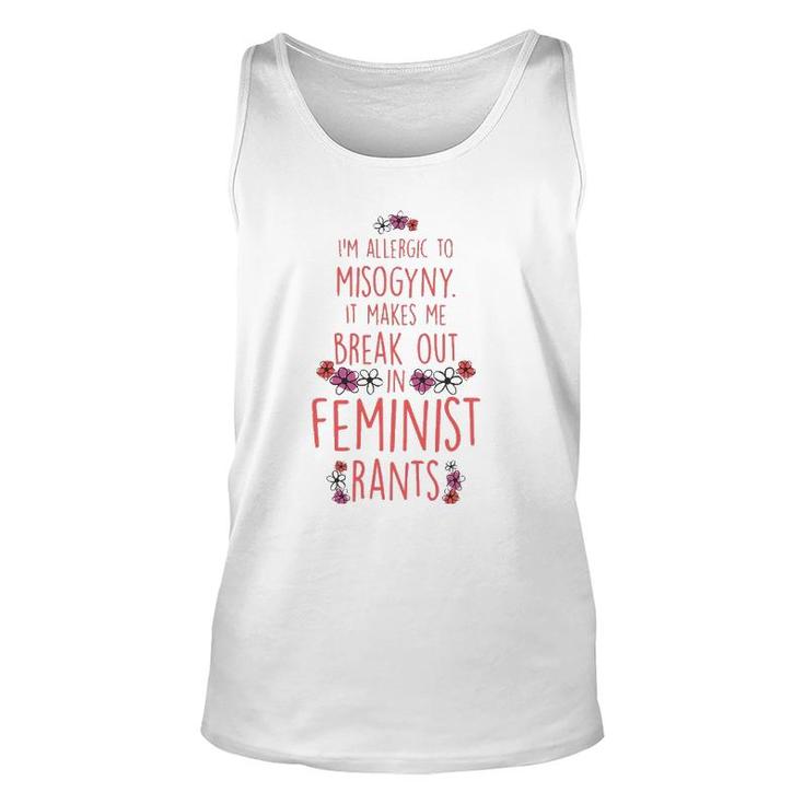 I'm Allergic To Misogyny - Funny Feminist Unisex Tank Top