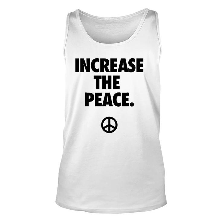 Increase The Peace Promotes Peace Unisex Tank Top