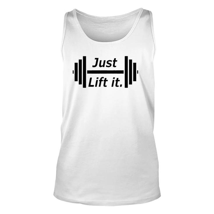 Just Lift It Weight Lift Fitness S Unisex Tank Top