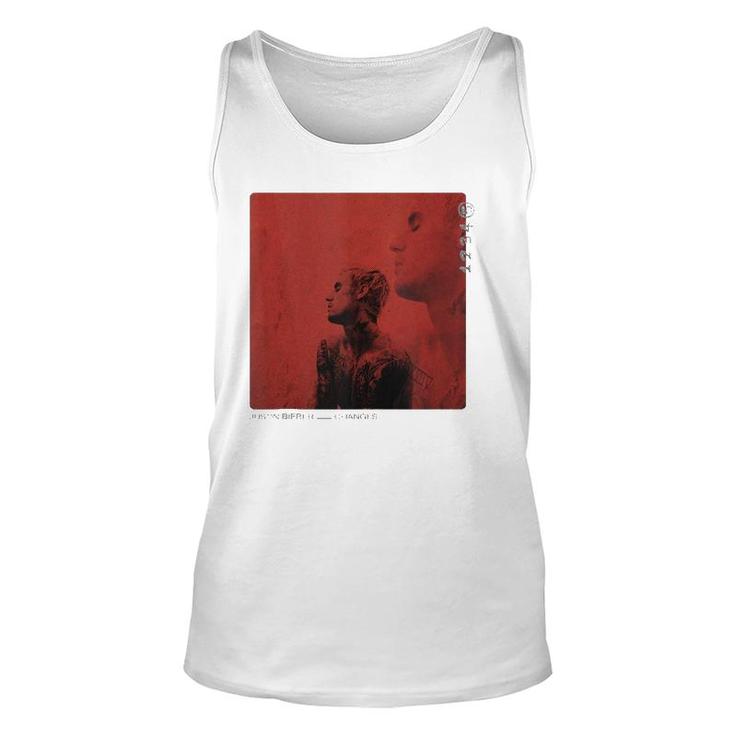 Justine Bieber Red Cover Tank Top Unisex Tank Top