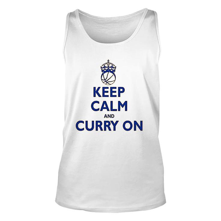 Keep Calm And Curry On Unisex Tank Top