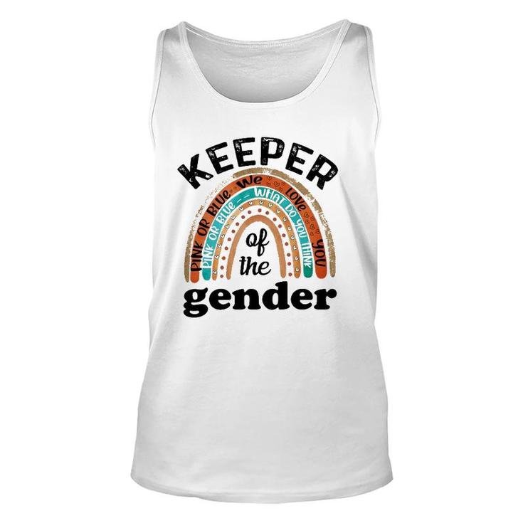 Keeper Of The Gender Rainbow Gender Reveal Baby Shower Unisex Tank Top