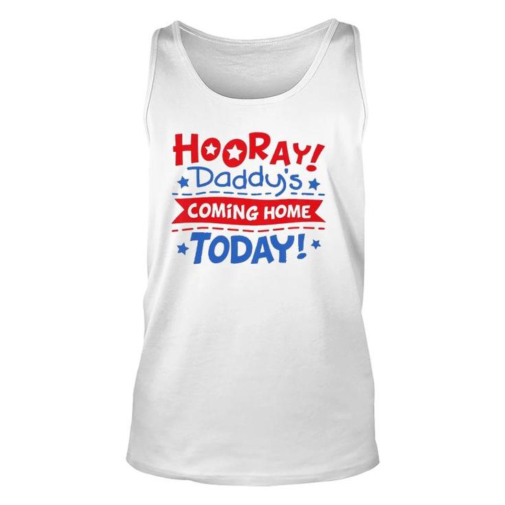 Kids Daddy's Coming Home Today Deployment Homecoming Unisex Tank Top