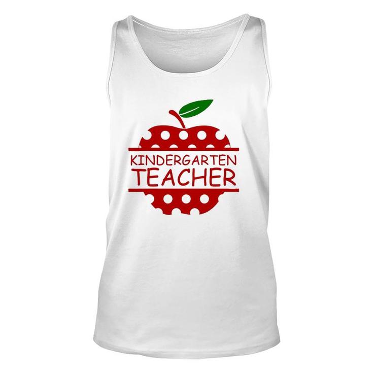 Kindergarten Teacher Teaching Lover Apple Unisex Tank Top
