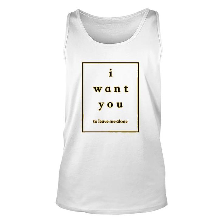 Leave Me Alone Introvert Unisex Tank Top