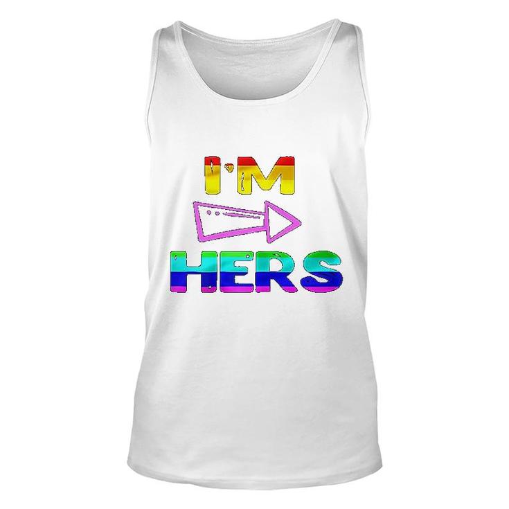 Lesbian Couple I Am Hers  She Is Lgbt Unisex Tank Top