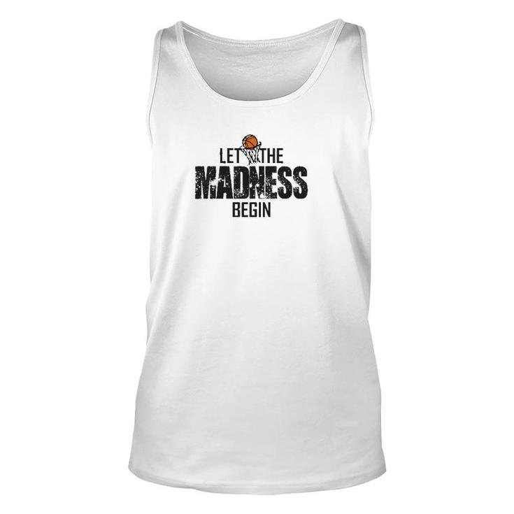 Let The Madness Begin College March Brackets Tournament Unisex Tank Top