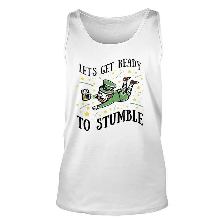 Let's Get Ready To Stumble Drinking Beer St Patrick's Day Unisex Tank Top