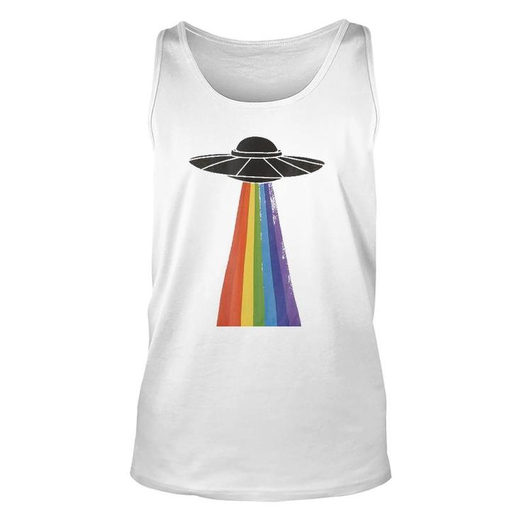 Lgbt Pride Ufo  Alien Gay Lesbian Rainbow Love Unisex Tank Top