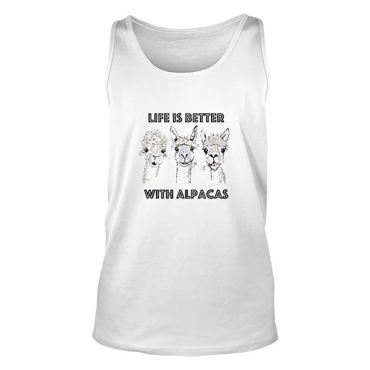 Life Is Better With Alpacas Unisex Tank Top