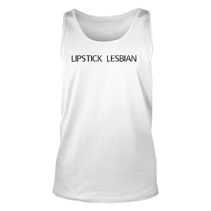 Lipstick Lesbian Funny Gay Lgbt Pride Rainbow Gift Idea Raglan Baseball Tee Unisex Tank Top