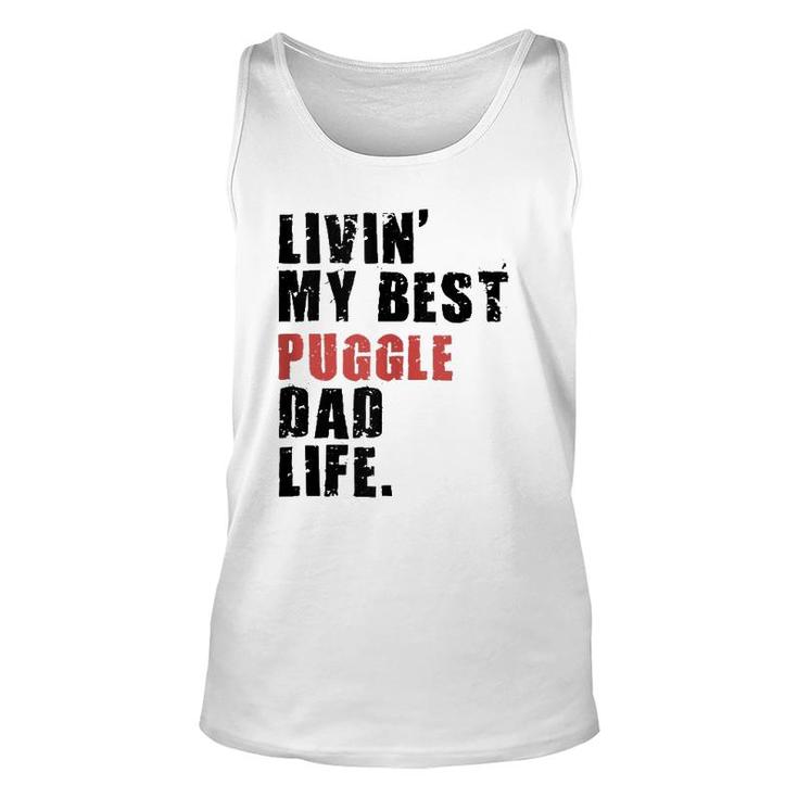 Livin' My Best Puggle Dad Life Adc098e  Unisex Tank Top