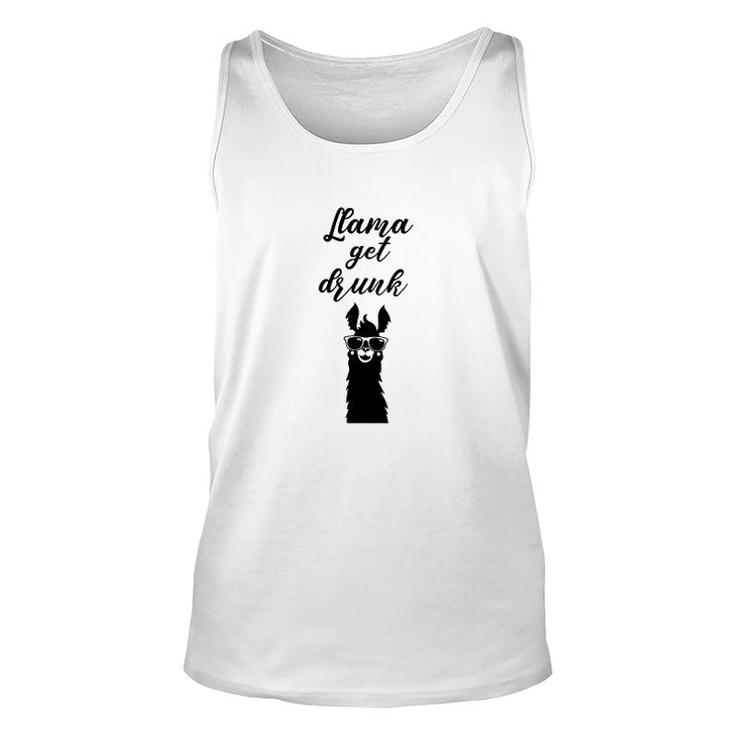 Llama Get Drunk Unisex Tank Top
