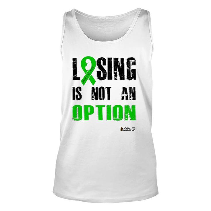 Losing Is Not An Option - Empower Fight Inspire Unisex Tank Top