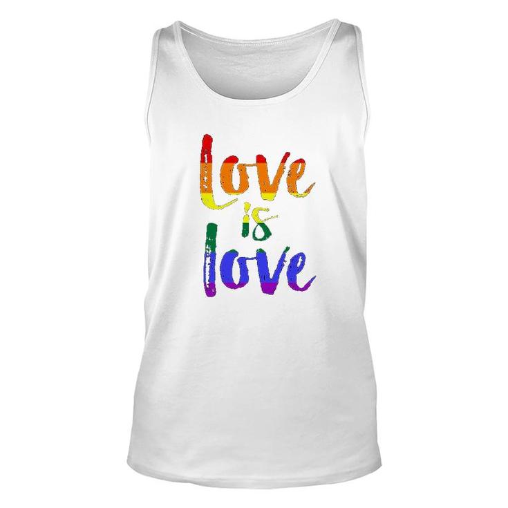 Love Is Love Colorful Unisex Tank Top