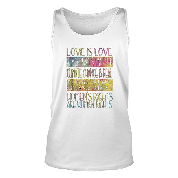 Love Is Love  Equality Feminist Unisex Tank Top