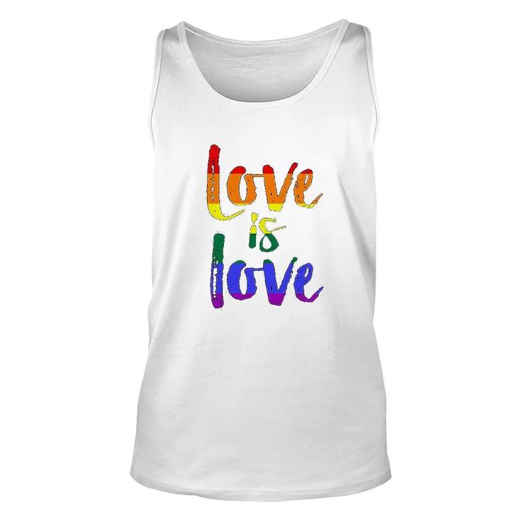 Love Is Love  Gay Pride Unisex Tank Top
