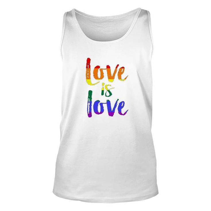 Love Is Love Gay Pride Unisex Tank Top