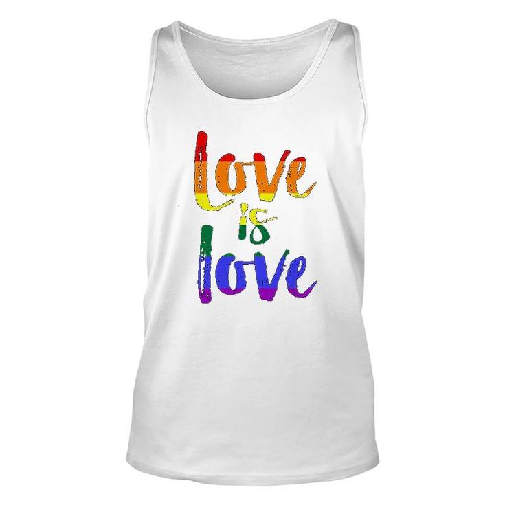 Love Is Love Gay Pride Unisex Tank Top