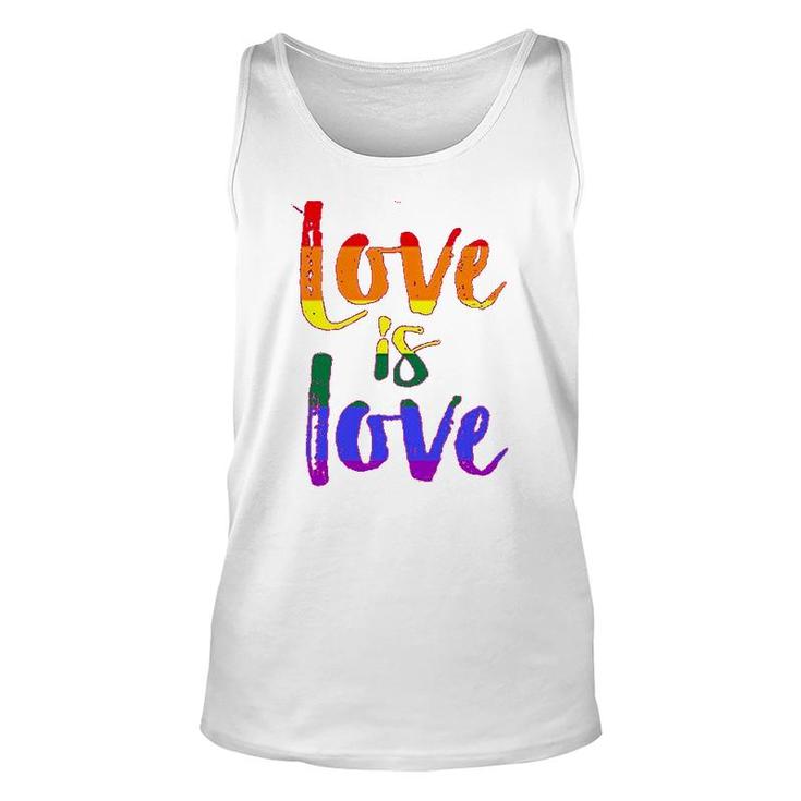 Love Is Love Lgbt Pride Unisex Tank Top