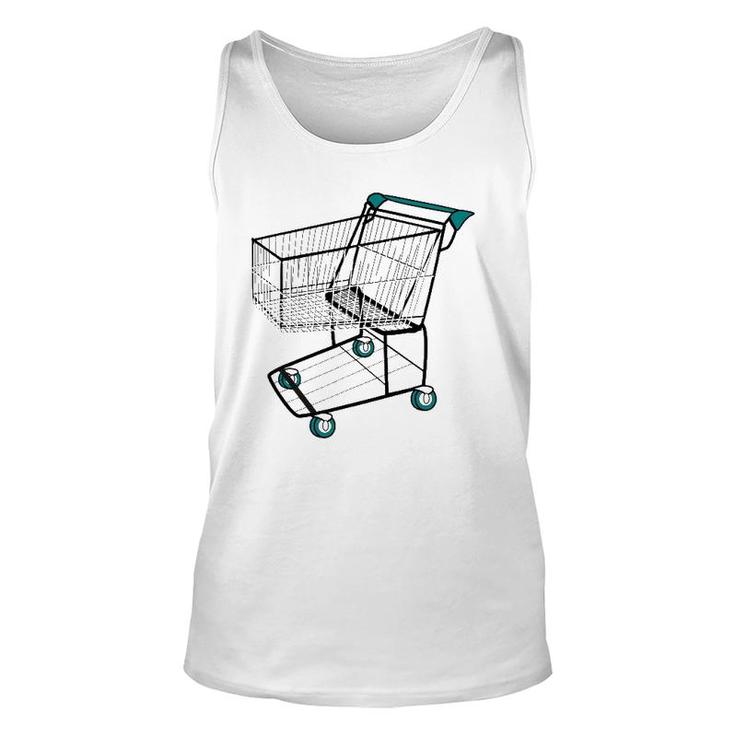 Love Shopping Supermarket Grocery Store Cart Unisex Tank Top