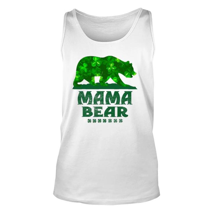 Mama Bear St Patrick's Day  Funny Mother Father Gifts Unisex Tank Top