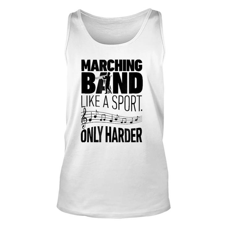 Marching Band Like A Sport Only Harder Trombone Camp Unisex Tank Top