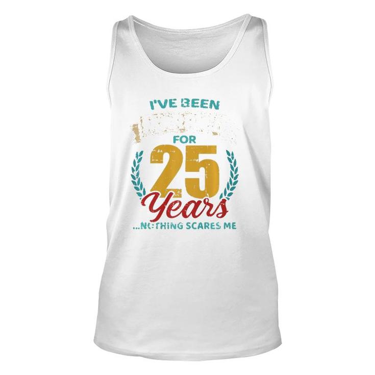 Married For 25 Years Silver Wedding Anniversary Premium Unisex Tank Top