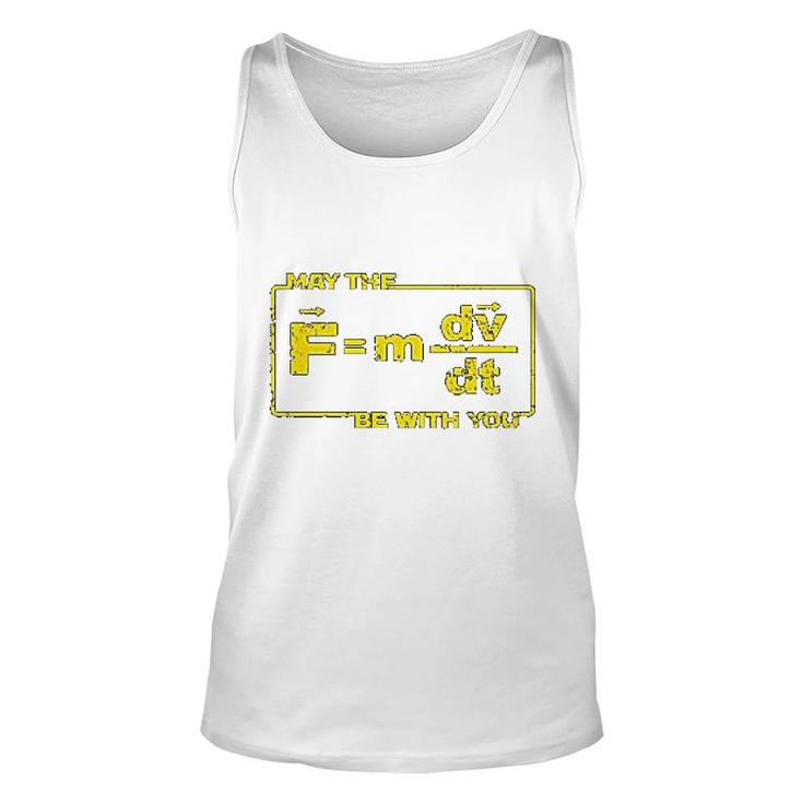 May The Force Star Equation Funny Space Unisex Tank Top