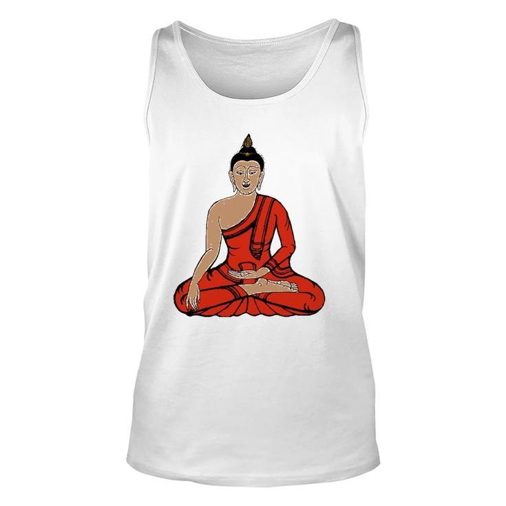 Meditation Young Buddha Retro Tee Yoga Buddhist Unisex Tank Top