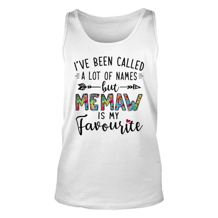 Memaw Is My Favourite Name Unisex Tank Top
