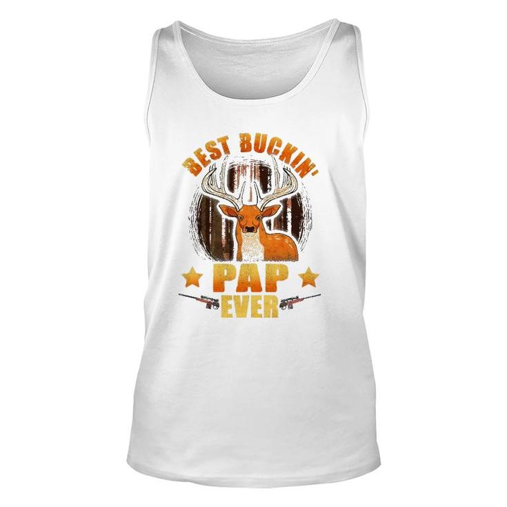 Mens Best Buckin' Pap Ever Deer Hunting Father's Day Gifts Unisex Tank Top
