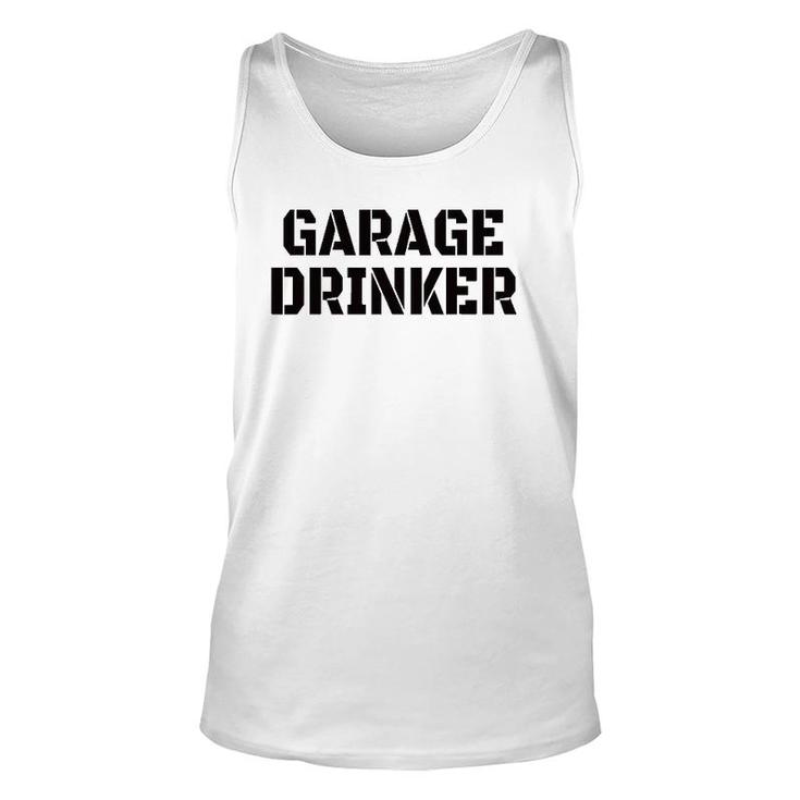 Mens Garage Drinker Humor Gift Vintage Funny Unisex Tank Top