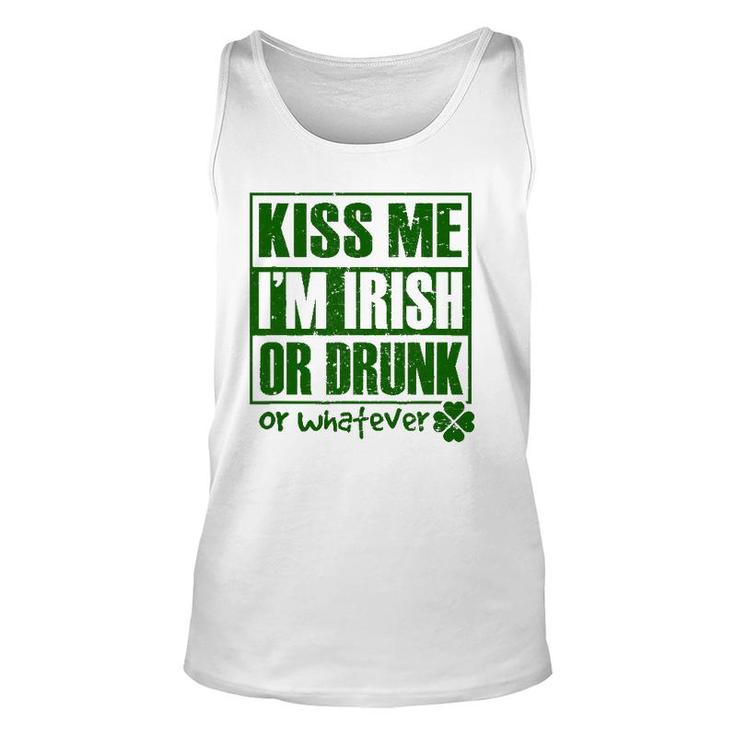Mens Kiss Me I'm Irish Funny St Patrick's Day Gifts For Men Unisex Tank Top