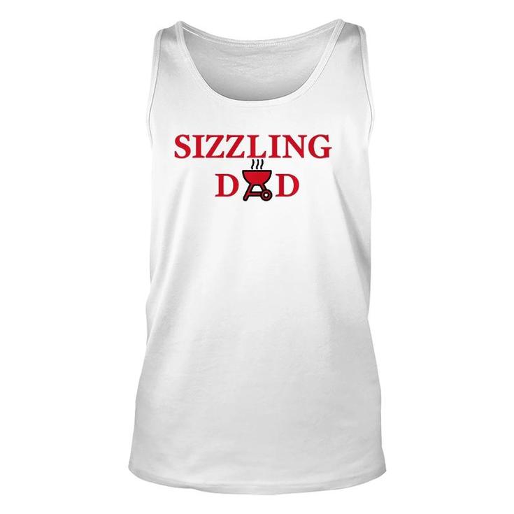 Mens Sizzling Dad Tee Father Unisex Tank Top