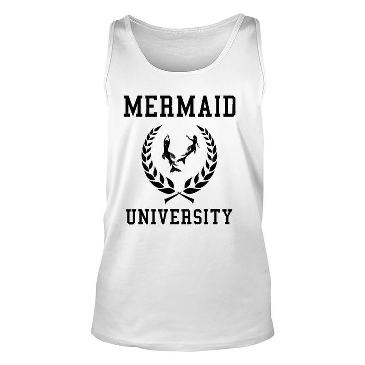 Mermaid University Funny Deep-Sea Diver Sailor Unisex Tank Top