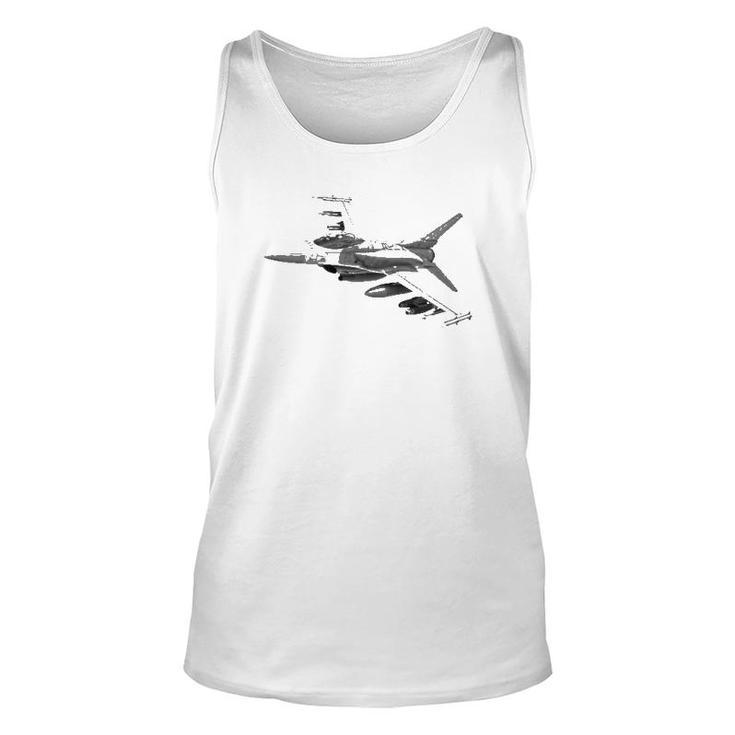 Military's Jet Fighters Aircraft Plane F16 Fighting Falcon Unisex Tank Top
