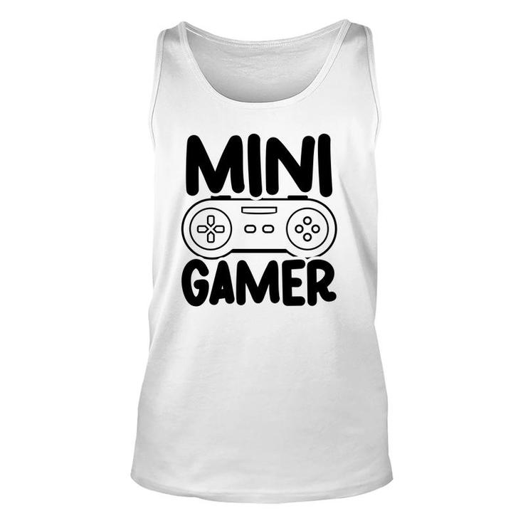 Mini Gamer Video Game Lover Black Unisex Tank Top