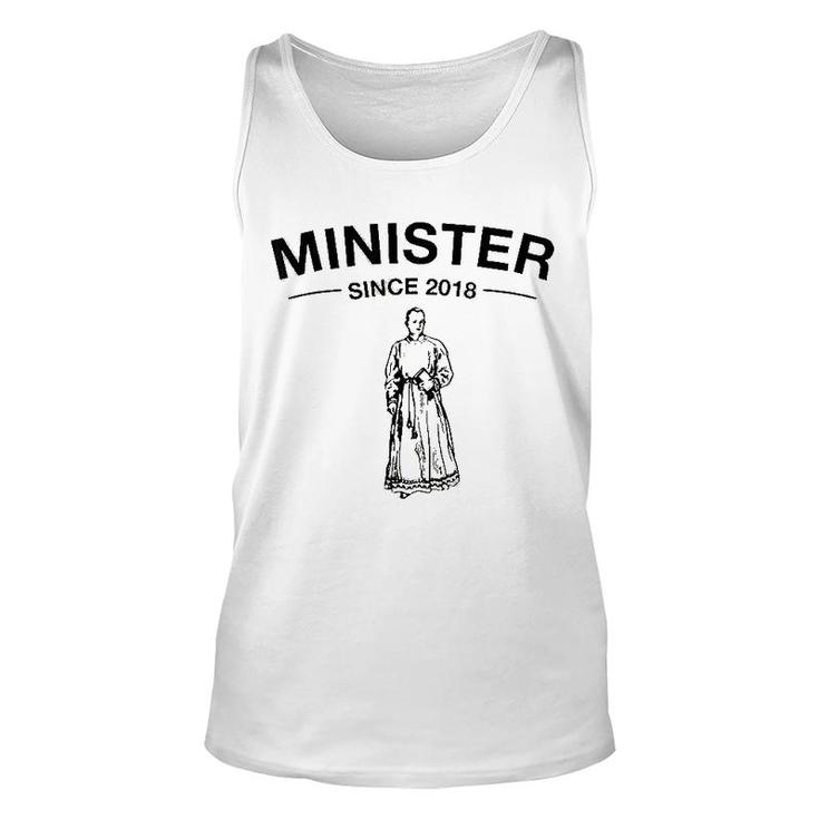 Minister Since 2018 Funny Ordained Minister Unisex Tank Top