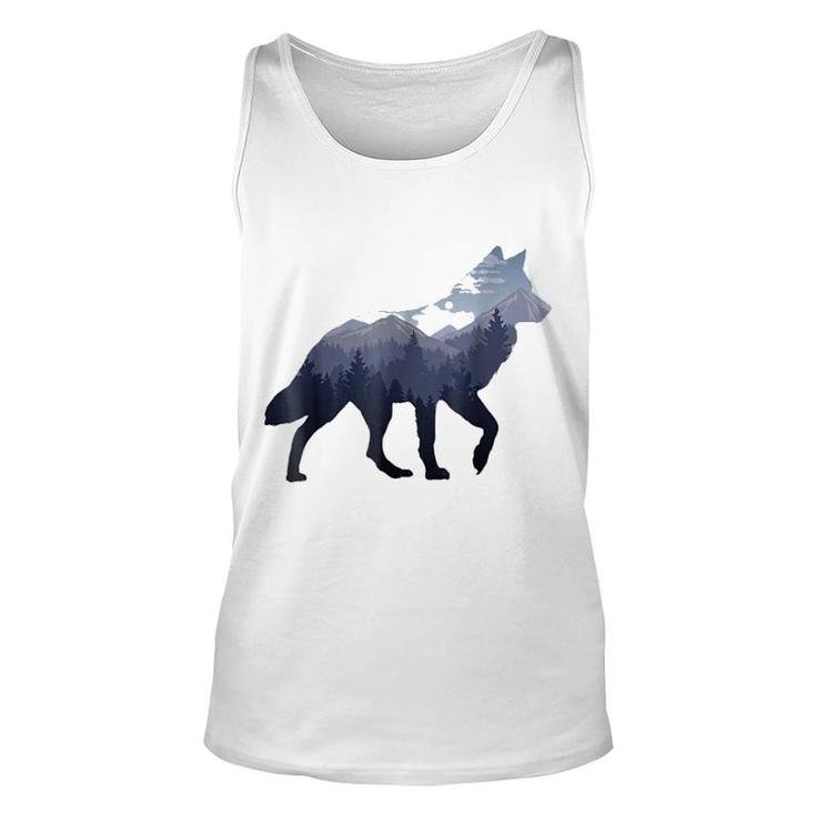 Moutain Wolf Unisex Tank Top