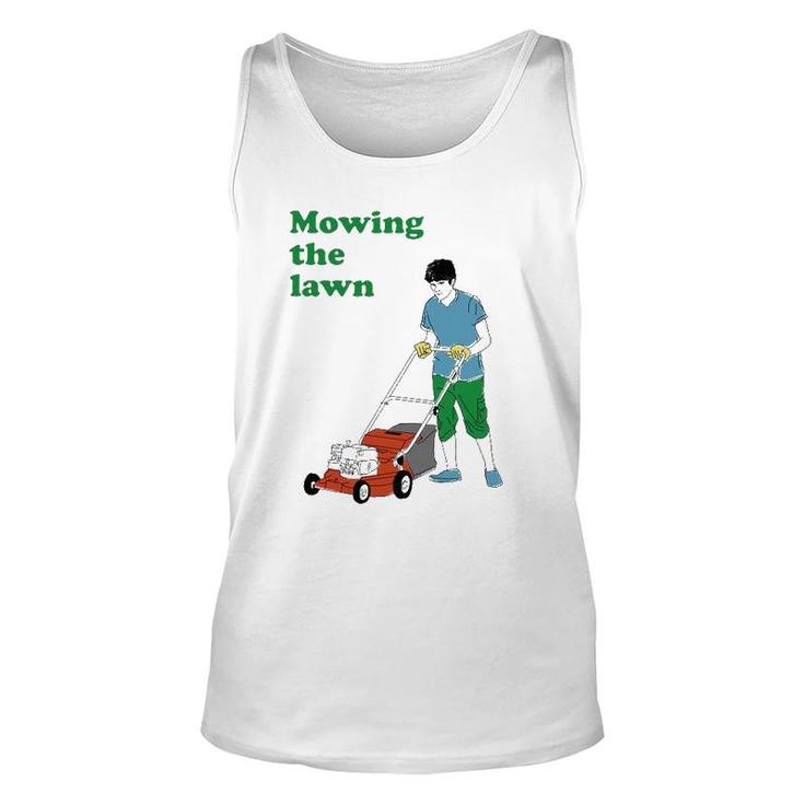 Mowing The Lawn Men Women Gift Unisex Tank Top